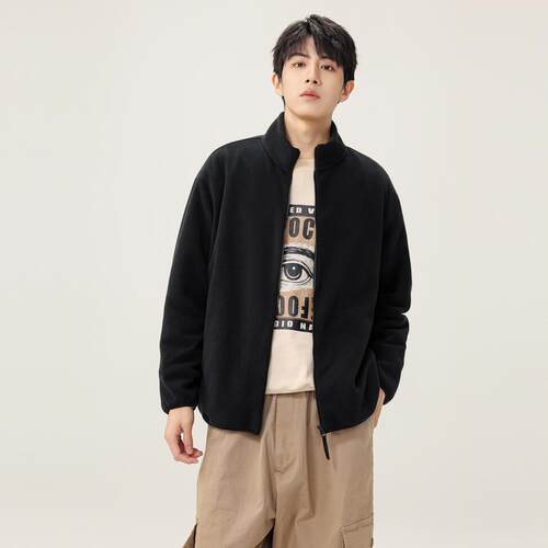 【春季热卖】雪中飞春装男女情侣运动摇粒绒立领外套户外休闲大码 - 图0