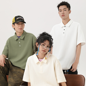 雪中飞华夫格polo衫男2026新款夏季宽松半截袖上衣休闲短袖t恤PCD