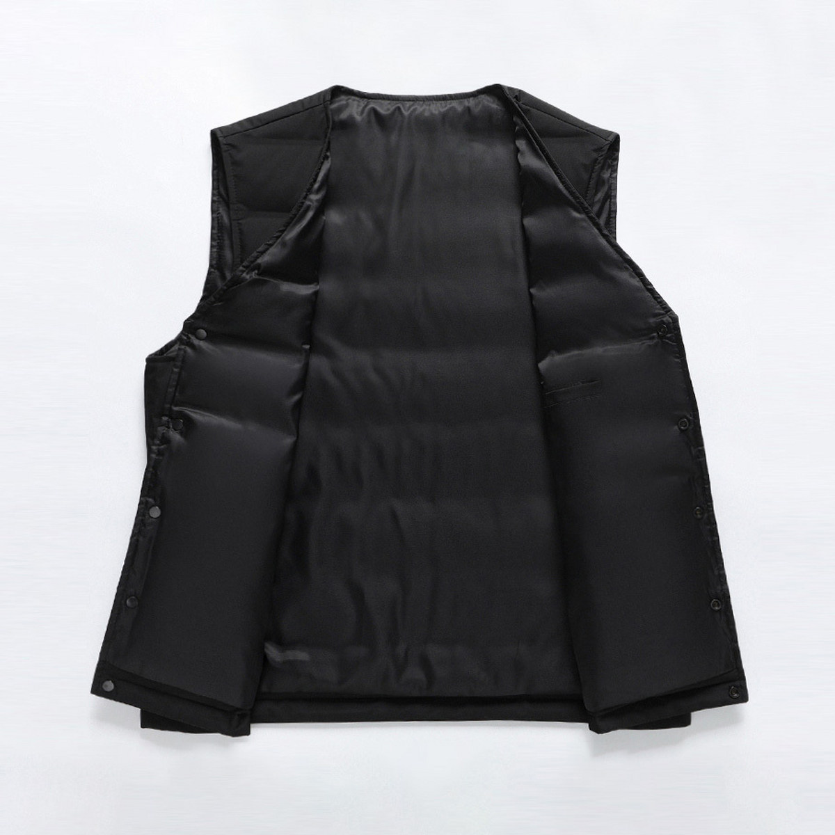 雪中飞2025春秋新款羽绒马甲男黑色连帽抽绳防风简约保暖短款,淘宝优惠券,粉丝福利购,淘宝优惠卷