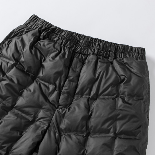 雪中飞2025冬新款男女内穿羽绒裤收腰加厚保暖纯色舒适亲肤百搭