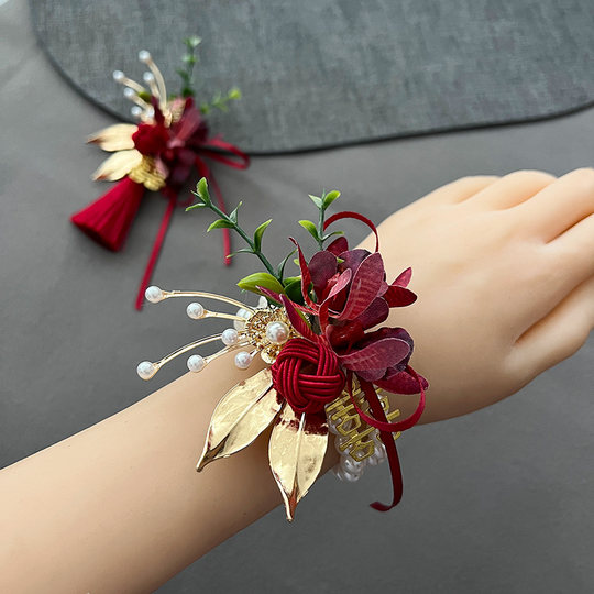 Новый свадебный корсаж в китайском стиле для жениха, невесты и родителей.