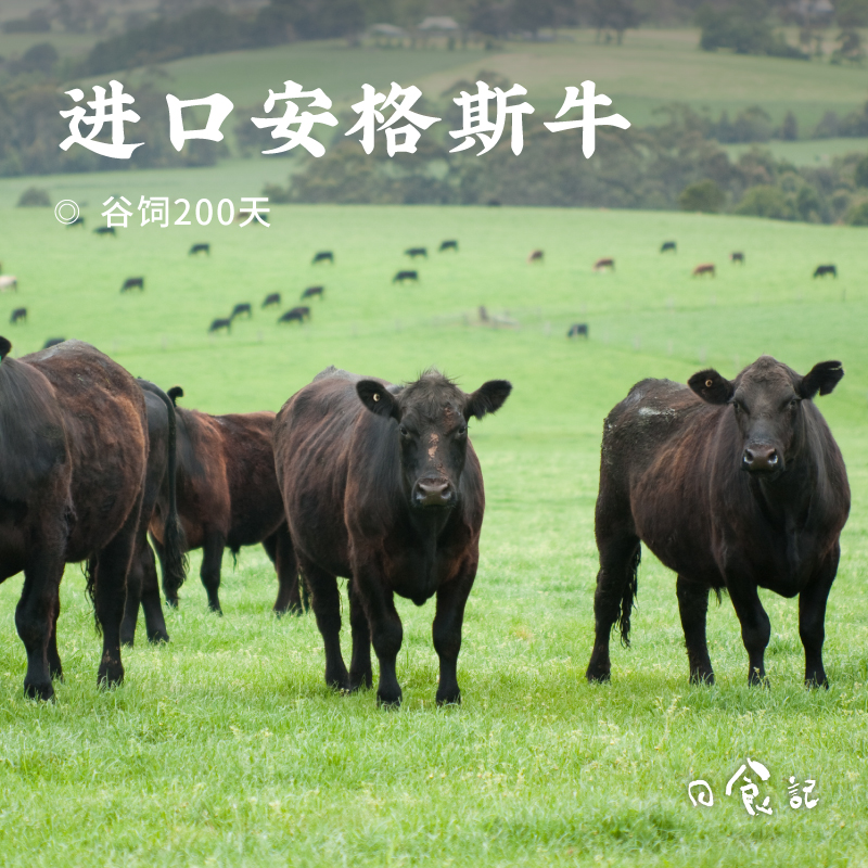 日食记&大黄鲜森进口原切肥牛片烤肉涮火锅食材配菜家用商用200g