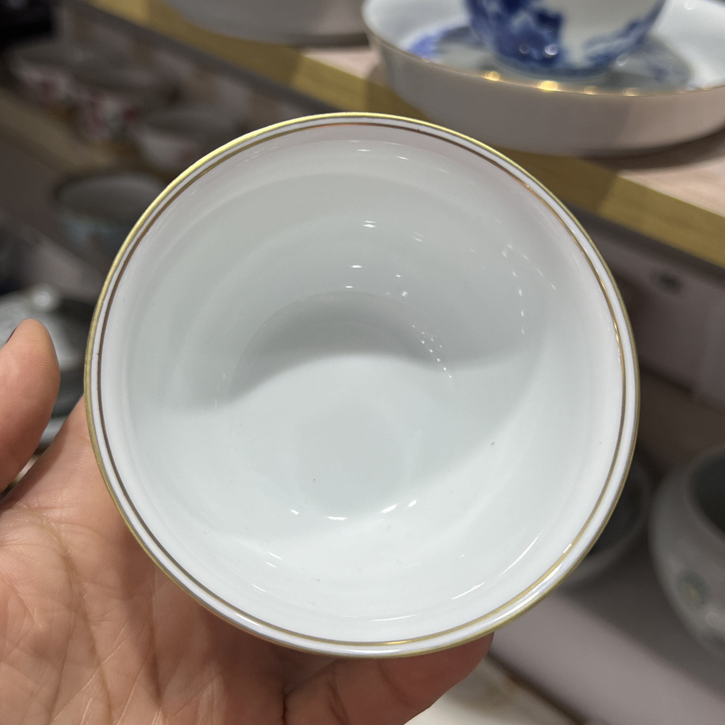 景德镇陶瓷高白泥仿古描金粉彩压手杯高档品茗杯茶杯个人主人杯子,淘宝优惠券,粉丝福利购,淘宝优惠卷