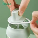 Японская стеклянная бутылка для приправ FaSoLa, бутылка для приправы со встроенной ложкой и крышкой, масленка с масляной кистью, бутылка глутамата натрия, солонка