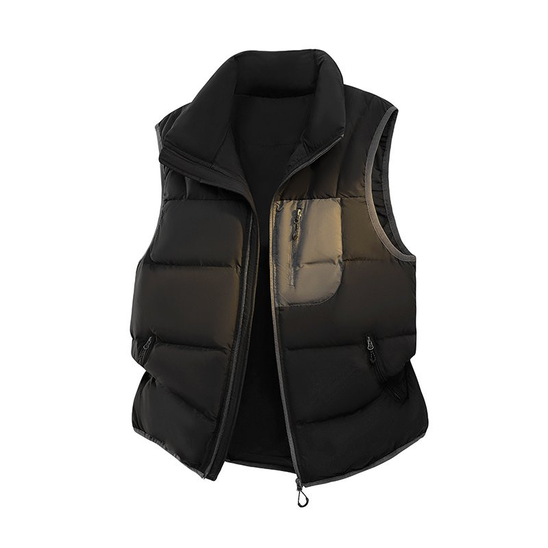 90鸭绒冬季男女情侣款高充绒高蓬松户外保暖立领休闲羽绒马甲背心,淘宝优惠券,粉丝福利购,淘宝优惠卷