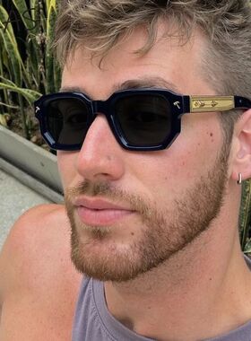 Polarized Square Sunglasses Men 2026 Luxury Brand Vintage Re