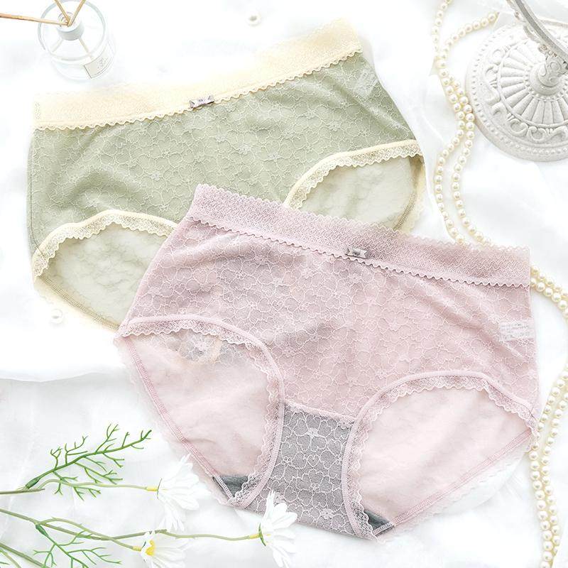 彩田蕾丝内裤31958女士性感棉感舒适透气中高腰石墨烯抑菌三角裤,淘宝优惠券,粉丝福利购,淘宝优惠卷