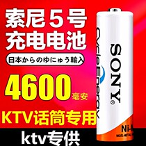 Japan imports 4600 mAh rechargeable battery 5 Number 7 KTV microphone microphone toy instead of lithium