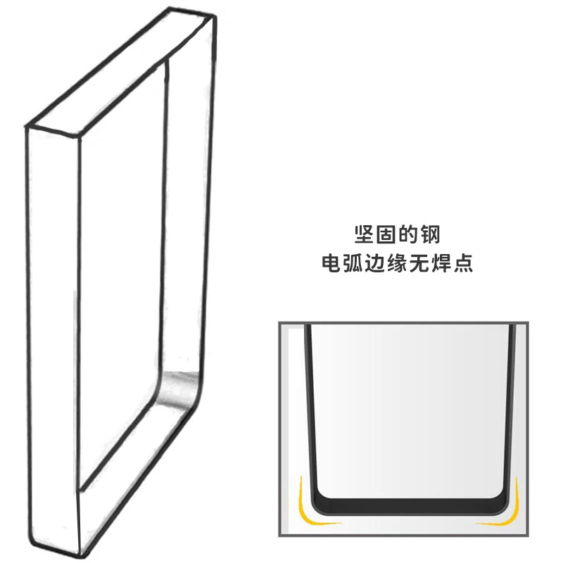 餐桌家具铁艺脚五金配件金属桌脚 书桌茶几极简家具配件方形桌腿 - 图1