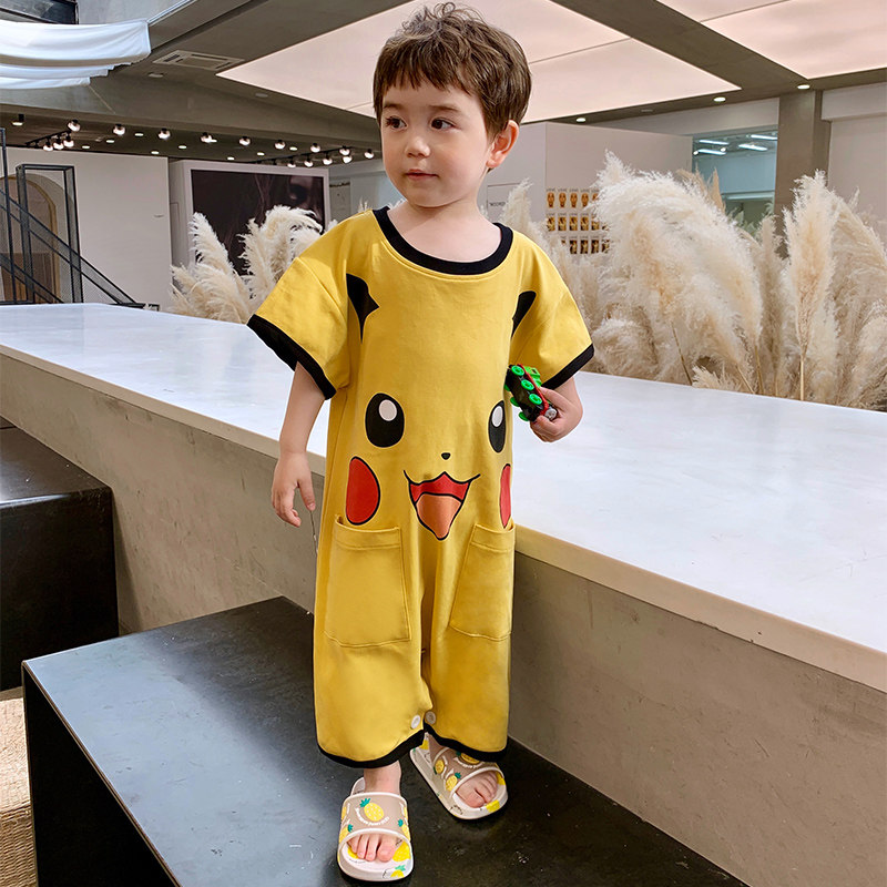 男童夏季可爱小老虎儿童连体衣睡衣 佰媛琪睡衣/家居服套装