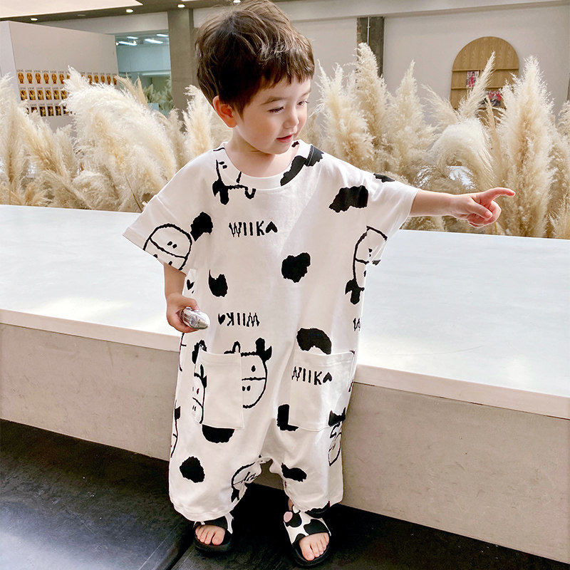 男童夏季可爱小老虎儿童连体衣睡衣 佰媛琪睡衣/家居服套装