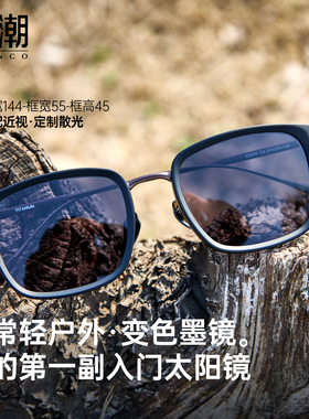 自动感光变色近视墨镜2026新款