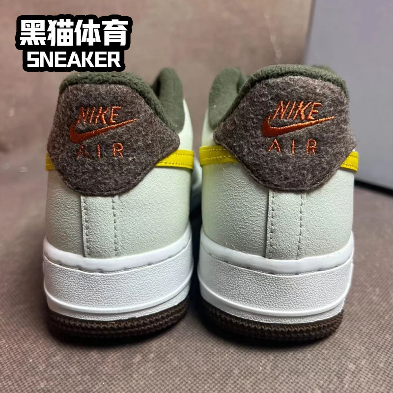 Nike Air Force 1 女子 耐克AF1 低帮 板鞋 GS 芥末黄 FV3647-171 - 图2