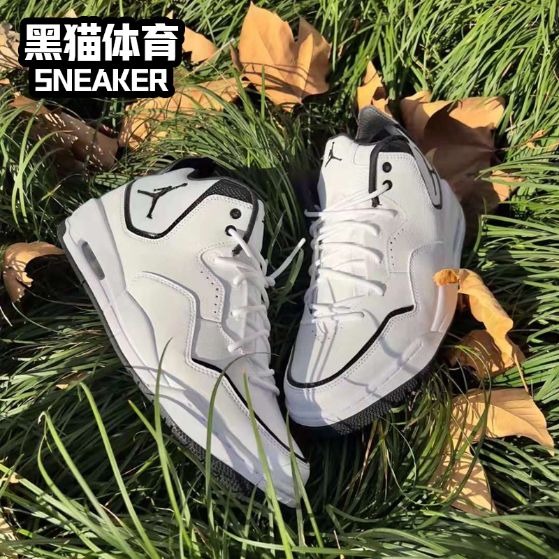 Nike Air Jordan Courtside23 AJ23小藤原浩黑白篮球鞋AR1000-100 - 图1