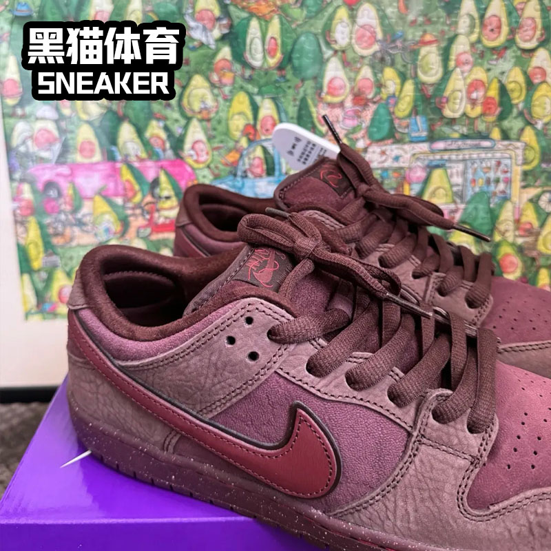 Nike Dunk SB Low 男女同款 耐克 低帮 板鞋 酒红 FN0619-600 - 图2