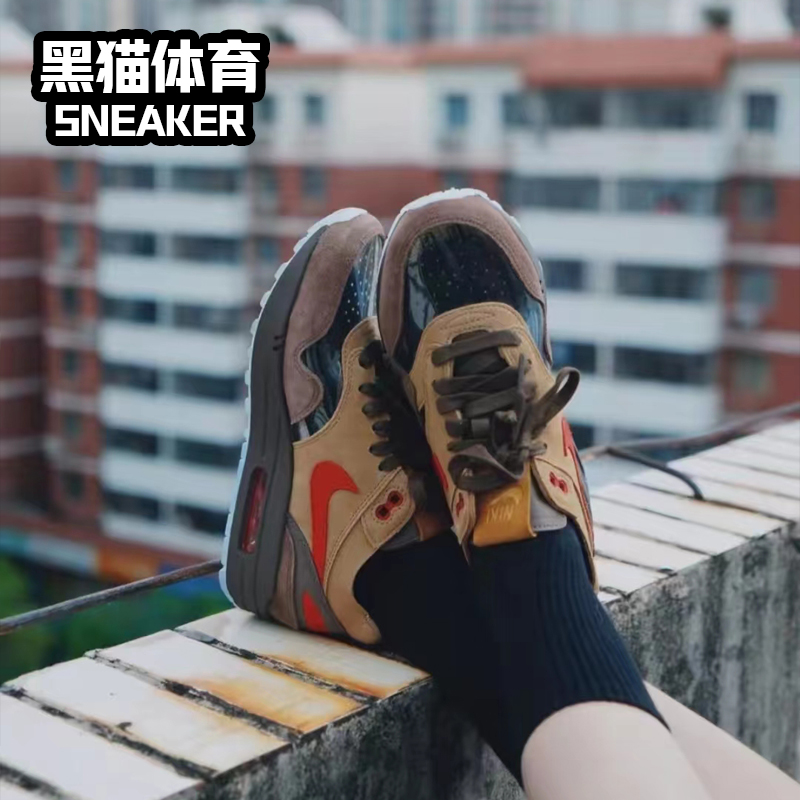 Nike Air Max 1死亡之吻男女复古低帮休闲跑步鞋 DD1870-100-图1