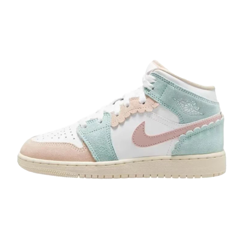 Nike Air Jordan 1 Mid GS耐克 AJ1大童 女子中帮板鞋 DZ5361-100 - 图2