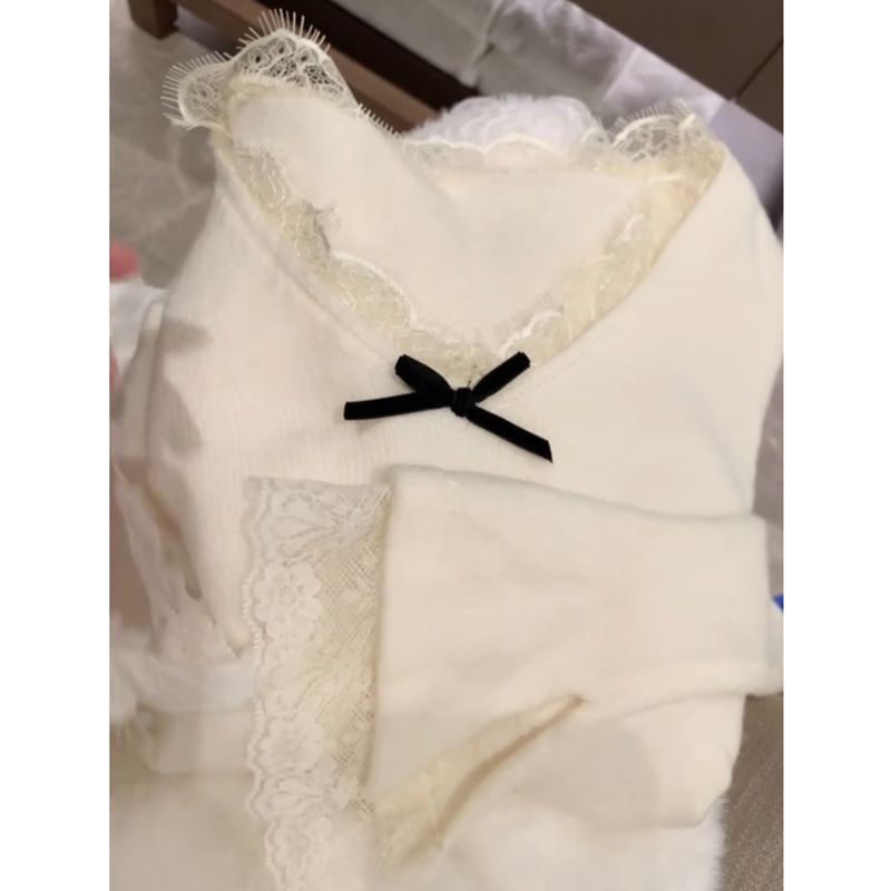 纯欲蕾丝花边德绒打底衫女秋冬季设计感修身内搭保暖长袖t恤上衣,淘宝优惠券,粉丝福利购,淘宝优惠卷