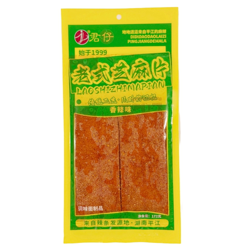 君仔172g老式芝麻片地道麻辣条香辣油条火爆素鸡筋大包装辣条零食 - 图2