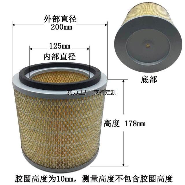 Customized screw air compressor for filter element
