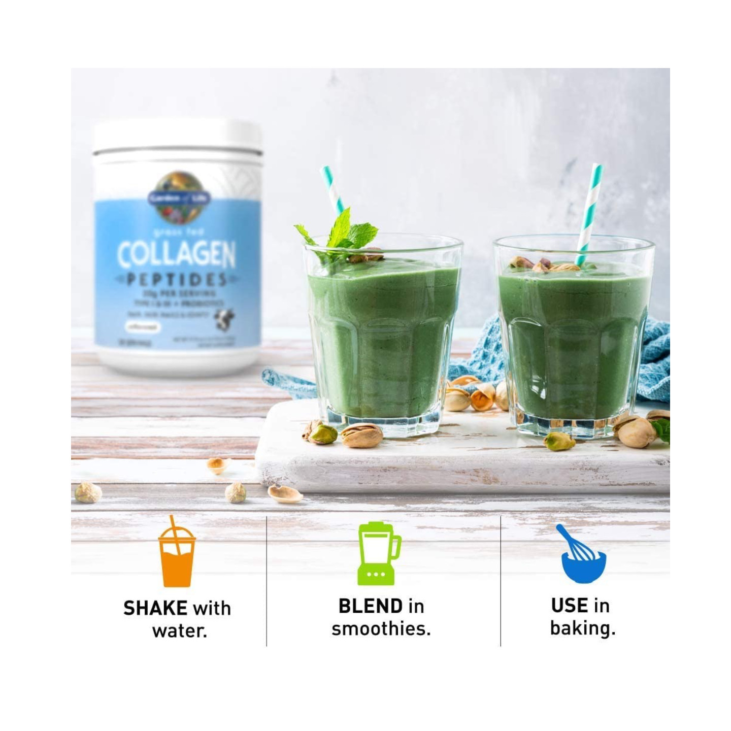 美国直邮Garden of Life Collagen Peptides草饲水解胶原蛋白肽粉 - 图1