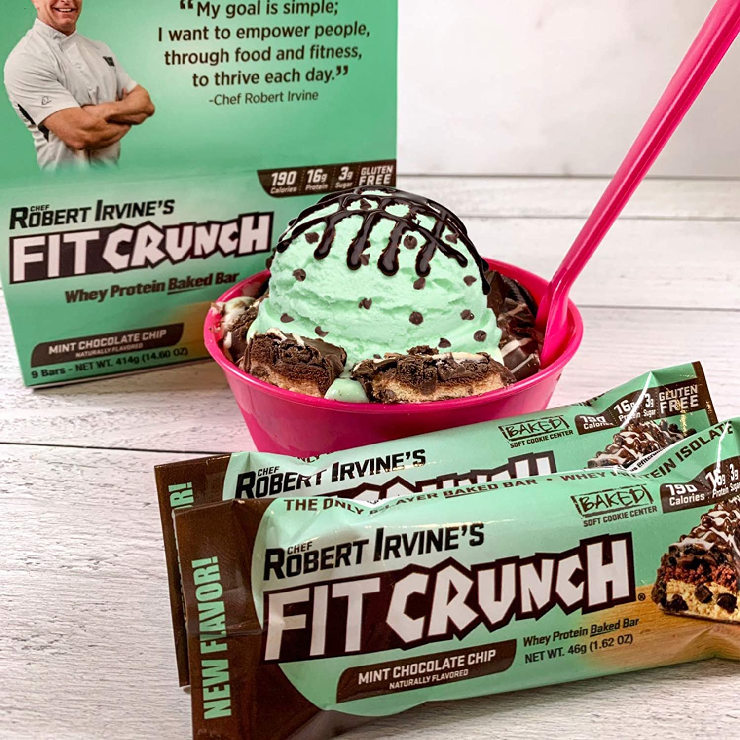 美国直邮 FITCRUNCH Snack Size Protein Bars高蛋白能量棒低糖-图0