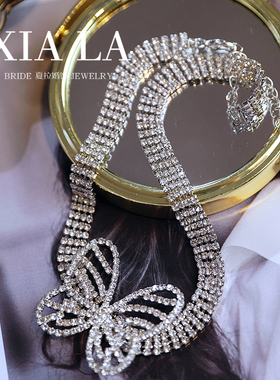 夏拉闪钻女颈链新娘项链