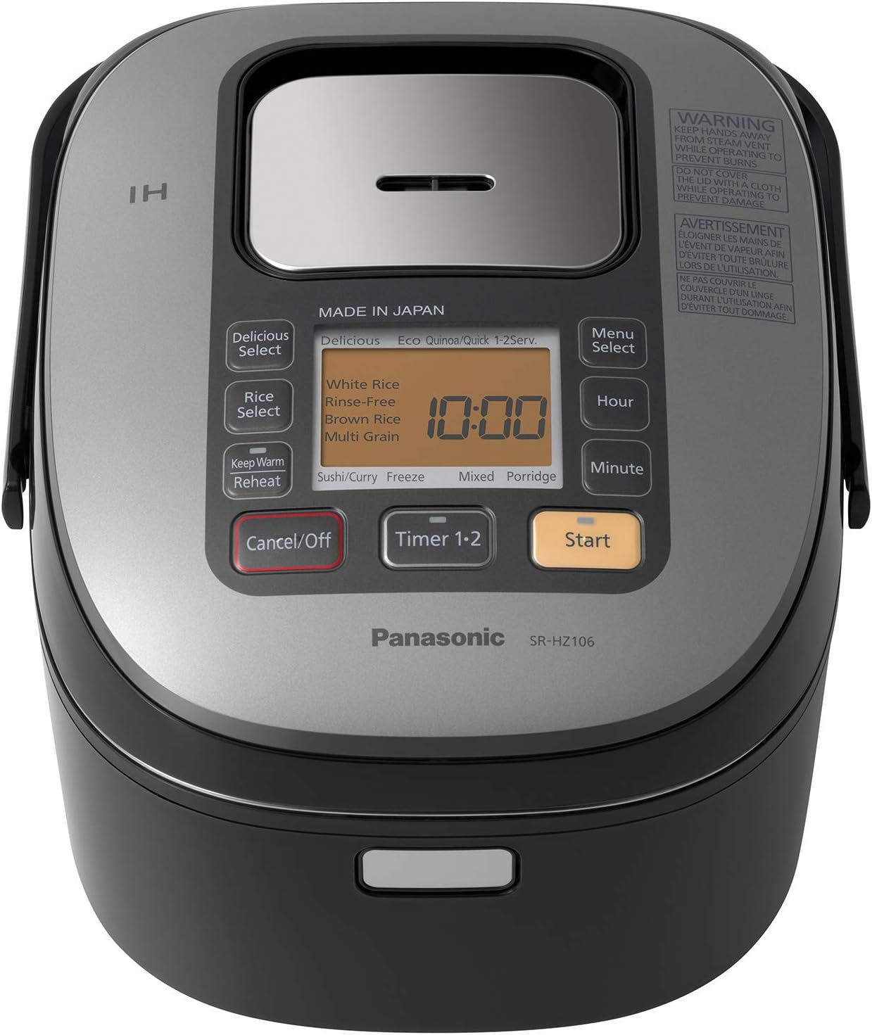 美国代购Panasonic Rice Cooker SR-HZ106感应加热系统电饭煲110v