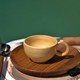 Tasse à café japonaise rétro en chêne fait main