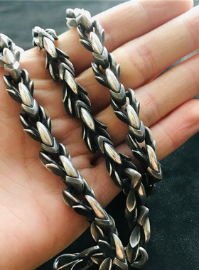 千银11m粗光荣项链血腥玛丽925