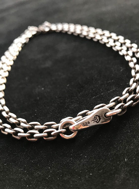 千银厚果毛衣太角链925男女