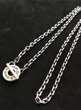 千银厚果TO扣4mm太角链925男女