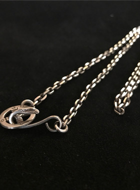 千银厚果十字轮太角链印第安做旧