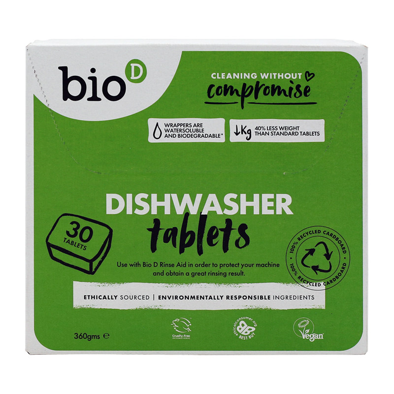 Eco-friendly dishwashing blocks imported from the UK