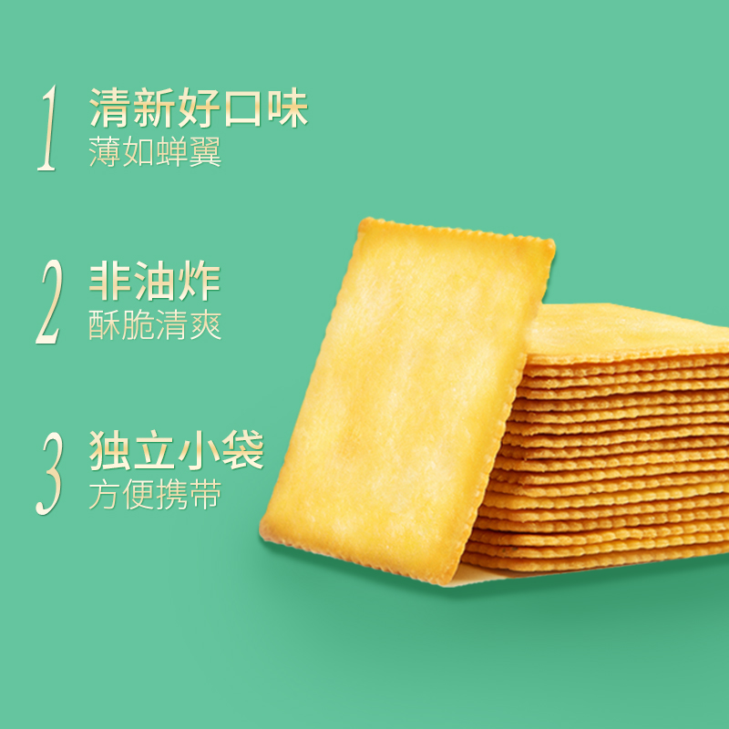 【嘉友1MM土豆饼干180g×4盒】薄脆咸味饼干网红薄饼零食早餐小吃 - 图2