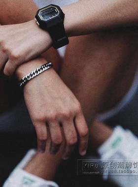 钛钢潮男韩版简约风不掉色手链