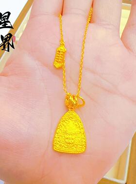 金店同款沙金黄财神跑环