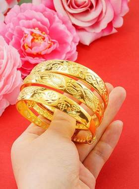 假黄金首饰沙金手鐲女久不掉色