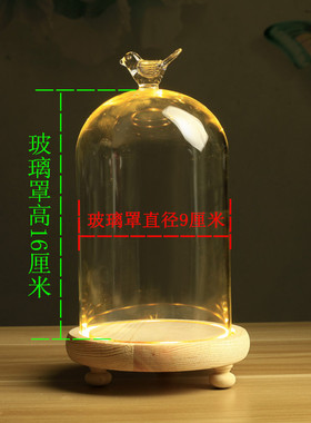 高硼硅玻璃罩顶部配件底座发光