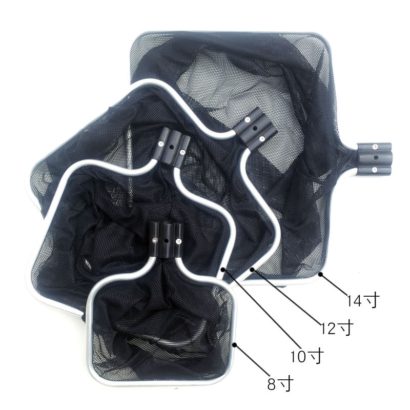 鱼捞水族箱抄网捞鱼网兜中大型鱼缸铝合金伸缩鱼捞网锦鲤鱼手抄网 - 图0