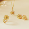 CIGALONG square hole round coin ring