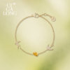 New product purchase coupons CIGALONG Long Zijia Shuangfeiyan Topaz Necklace Citrine Ring Jewelry