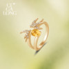 New product purchase coupons CIGALONG Long Zijia Shuangfeiyan Topaz Necklace Citrine Ring Jewelry