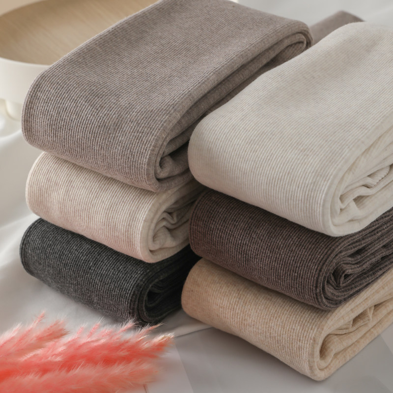 竖条纹打底裤外穿秋冬季加绒一体 衣歆打底裤