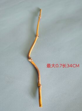 天然楠竹异形弯曲扭曲竹枝实心竹可把玩竹制品茶拨茶针手工DIY