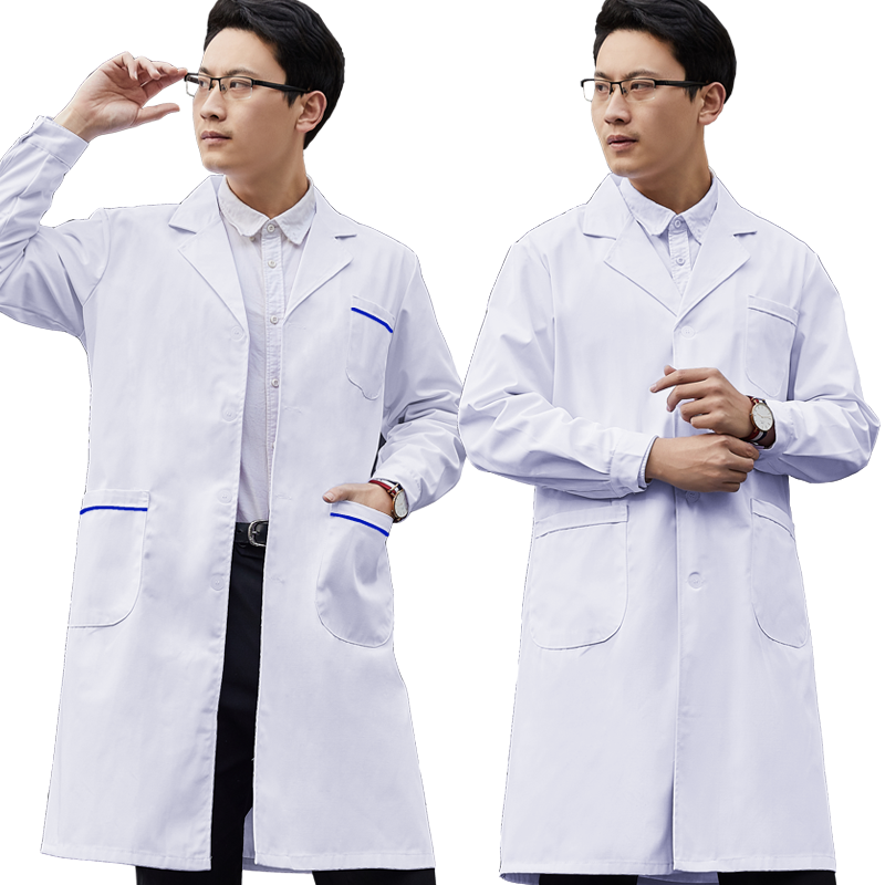 白大褂长袖男短袖护士医师化学大衣 邦乐华工装制服