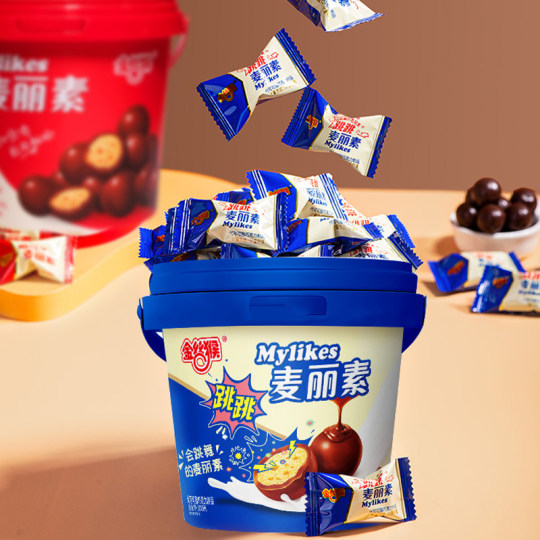 【交个朋友双12现货补贴】金丝猴麦丽素原味跳跳桶装（代可可脂）