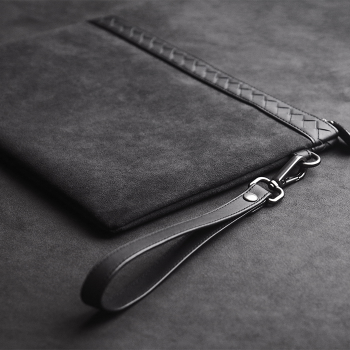 商务真皮男包手抓包翻毛皮收纳包 pym男士包袋