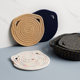 Nordic cotton thread anti-scalding round household cat ear insulation pad