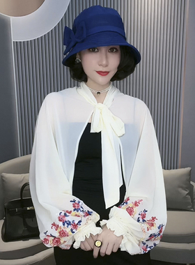 百搭防晒雪纺长款丝巾披肩女